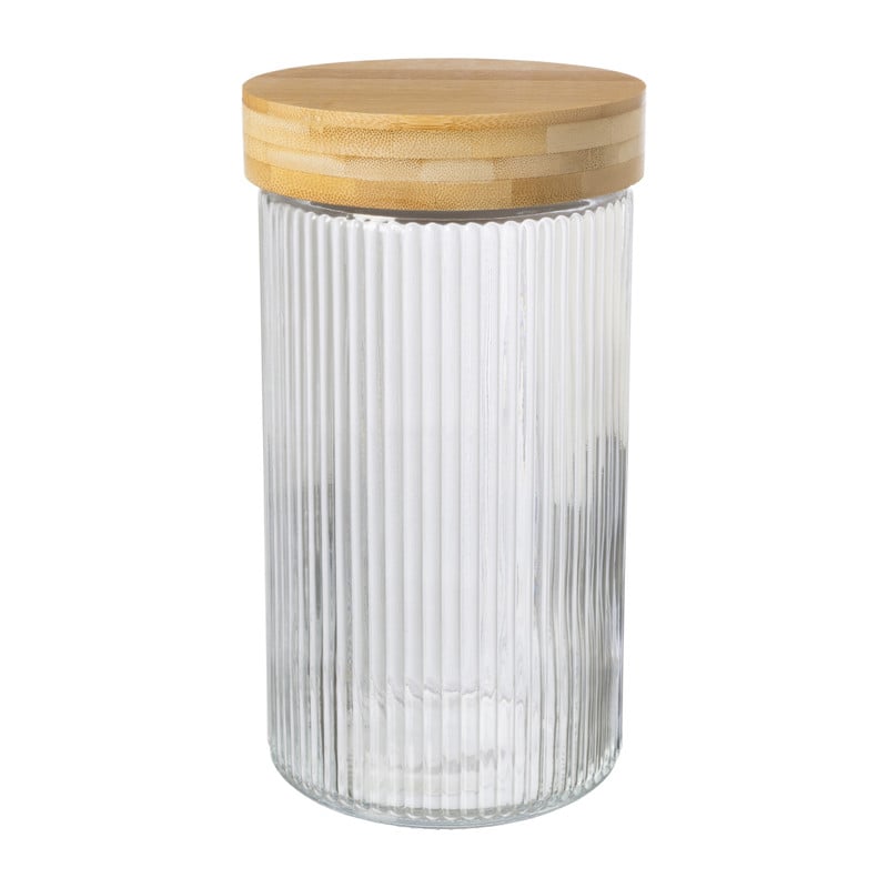 Voorraadpot met bamboe deksel - 1.5 liter