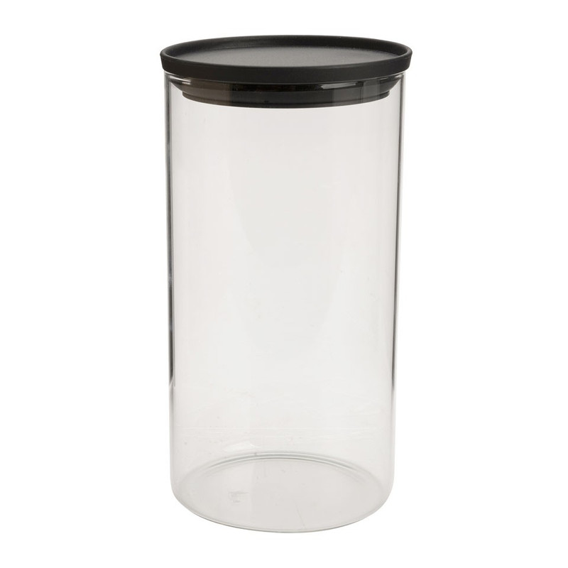 Voorraadpot glas middel - 10 x 18 cm