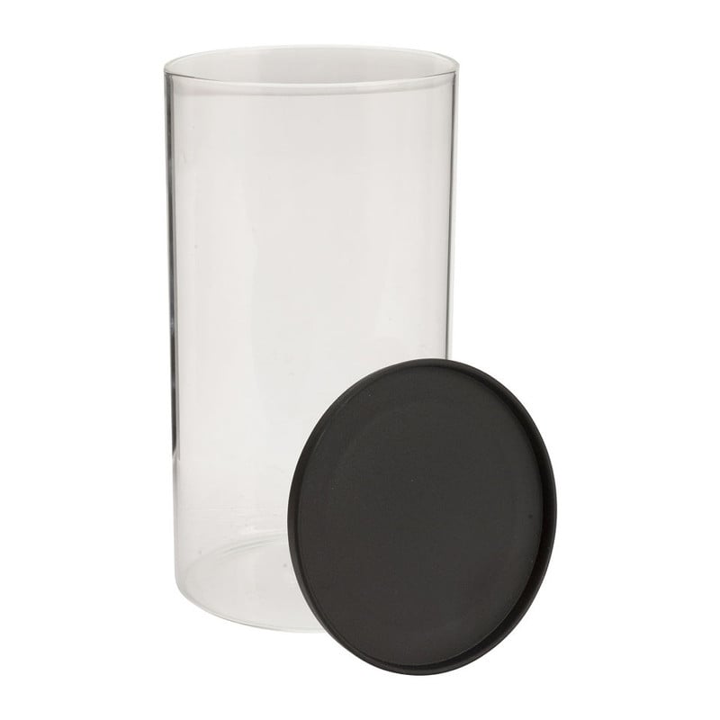 Voorraadpot glas middel - 10 x 18 cm
