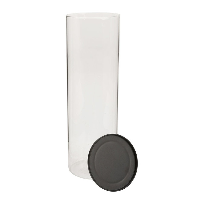 Voorraadpot glas groot - 10 x 29 cm