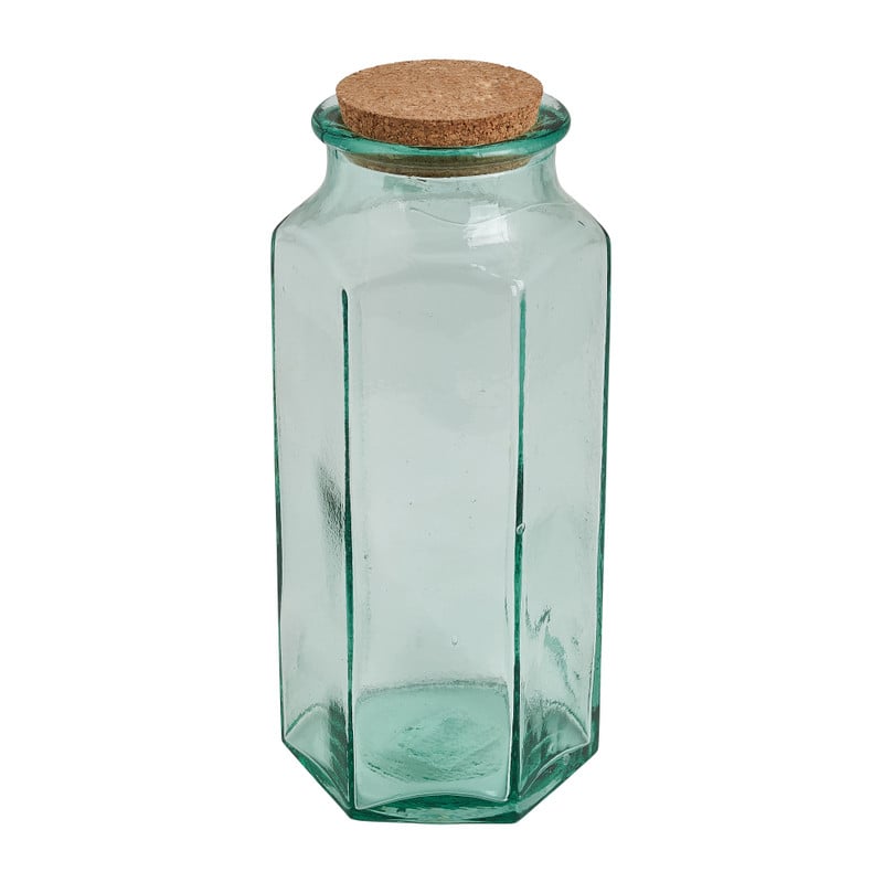 Voorraadpot - gerycled glas - 14x31 cm 