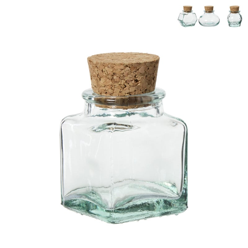 Mini opbergpotje met kurk - diverse varianten 