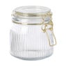 Weckpot ribbel met gouden deksel - 500 ml