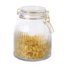 Weckpot ribbel met gouden deksel - 1.2 liter