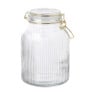 Weckpot ribbel met gouden deksel - 1.7 liter