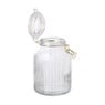 Weckpot ribbel met gouden deksel - 1.7 liter