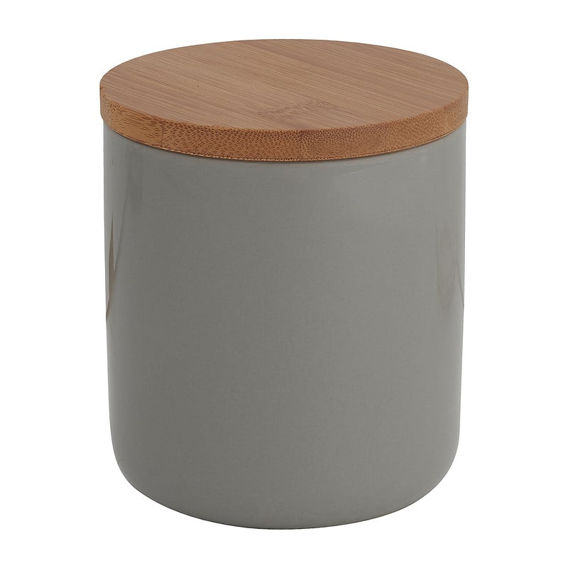 Voorraadpot bamboe - grijs - 600 ml 