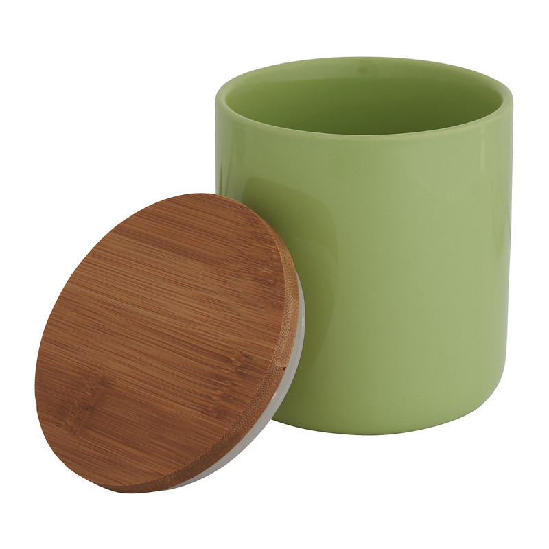 Voorraadpot bamboe - groen - 600 ml 