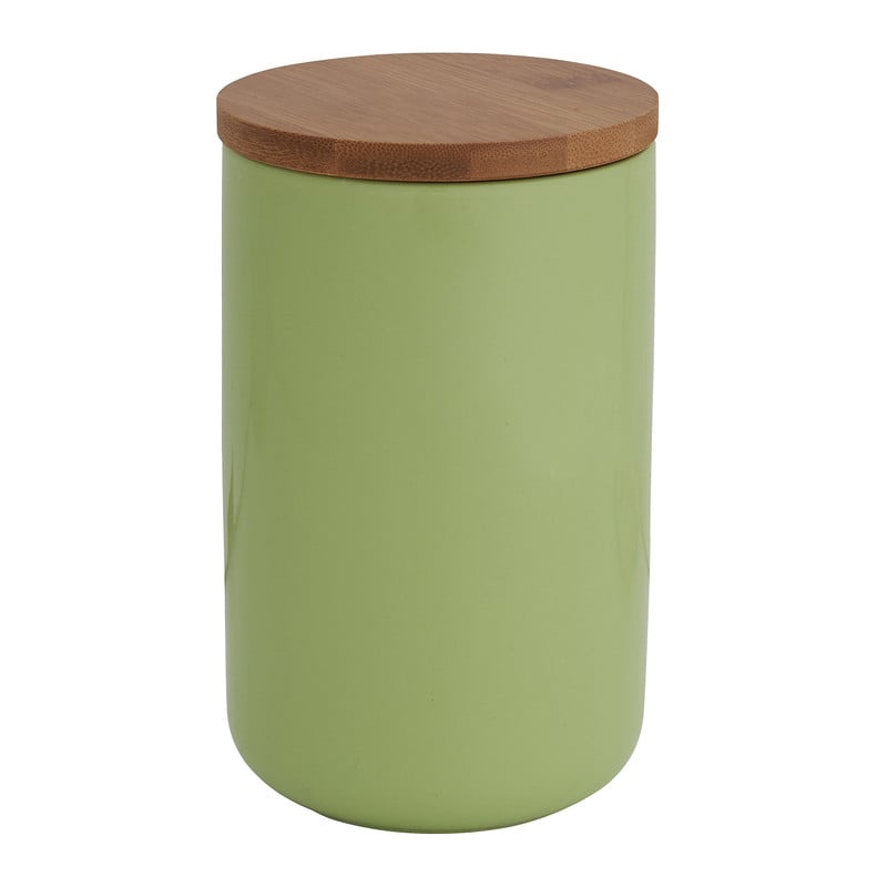 Voorraadpotpot bamboe - groen - 900 ml 