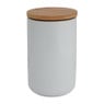 Voorraadpot bamboe - wit - 900 ml 