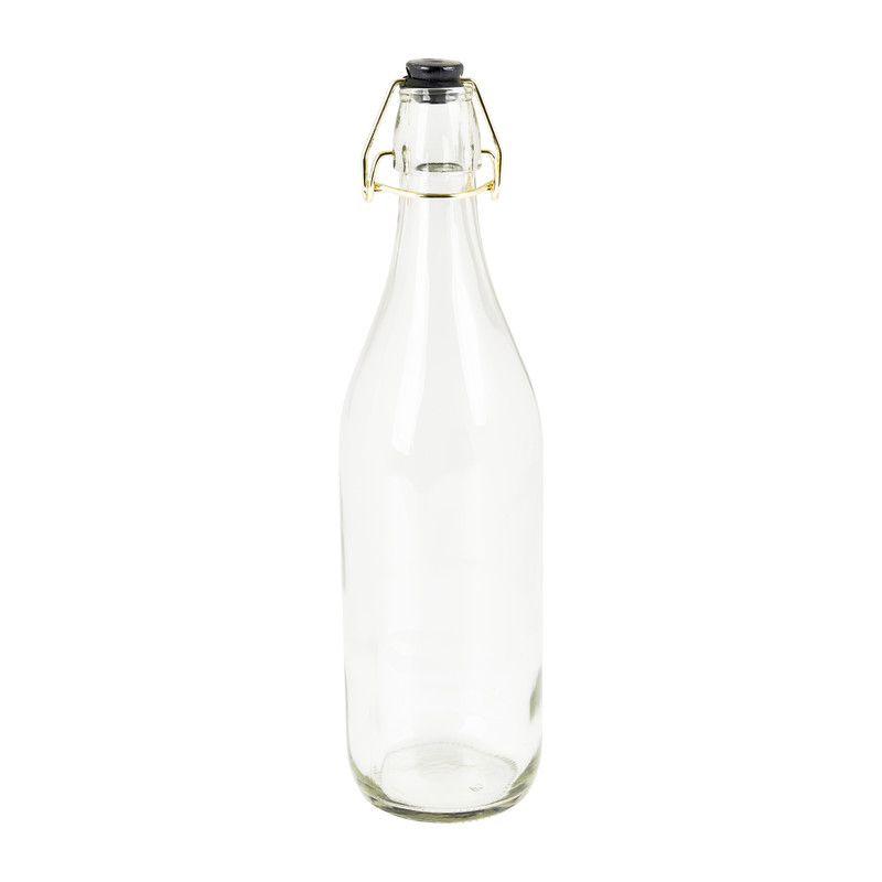 Fles met gouden beugel - 1 Liter