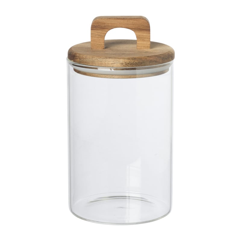 Voorraadpot met acacia deksel middel - 150 ml