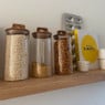 Voorraadpot met acacia deksel groot - 190 ml