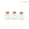 Mini voorraadpotje met kurk - set van 3 - 50 ml
