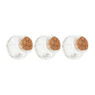 Mini voorraadpotje met kurk - set van 3 - 50 ml