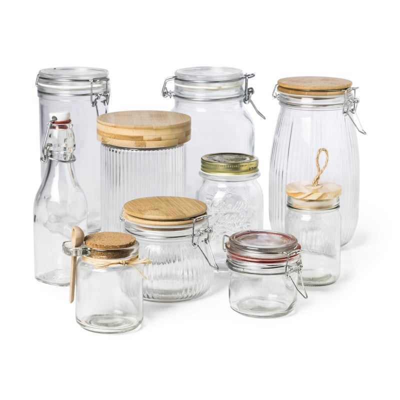 Voorraadpot met houten deksel - 250 ml