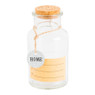 Voorraadpot met kurken dop en metalen hanger - 275 ml