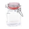 Mini voorraadpot met klemdeksel - vierkant -  100 ml