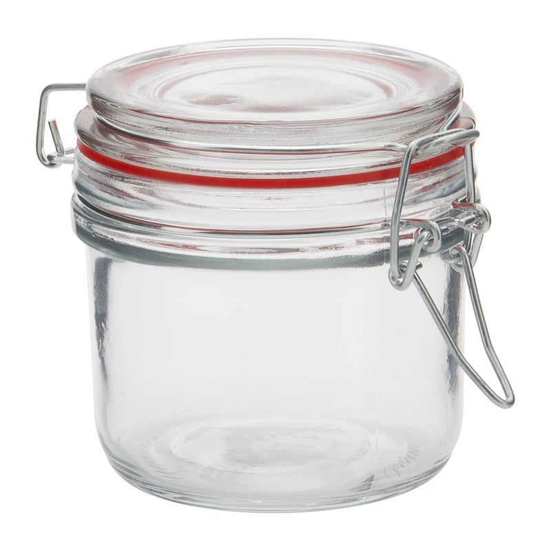 Voorraadpot klemdeksel - rond - 200 ml