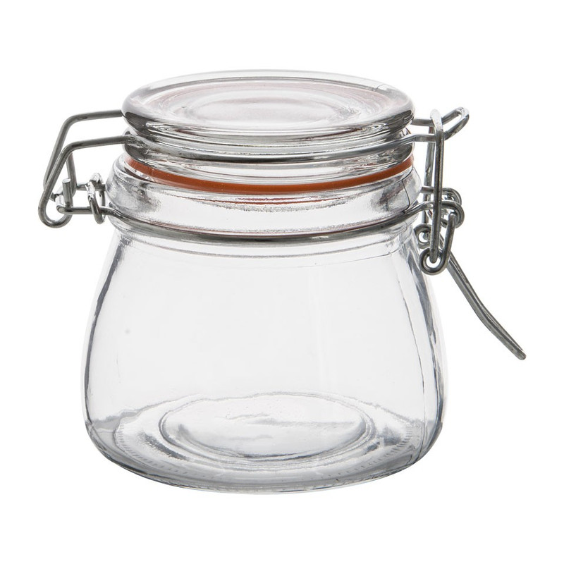 Voorraadpot klemdeksel - rond - 175 ml
