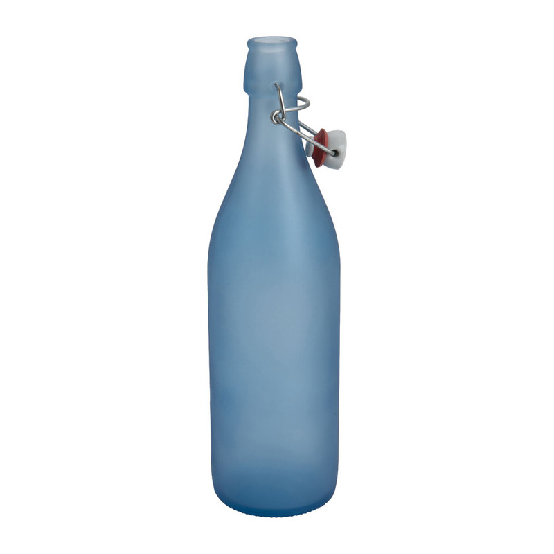 Fles klemdeksel Giara - 1 liter - blauw