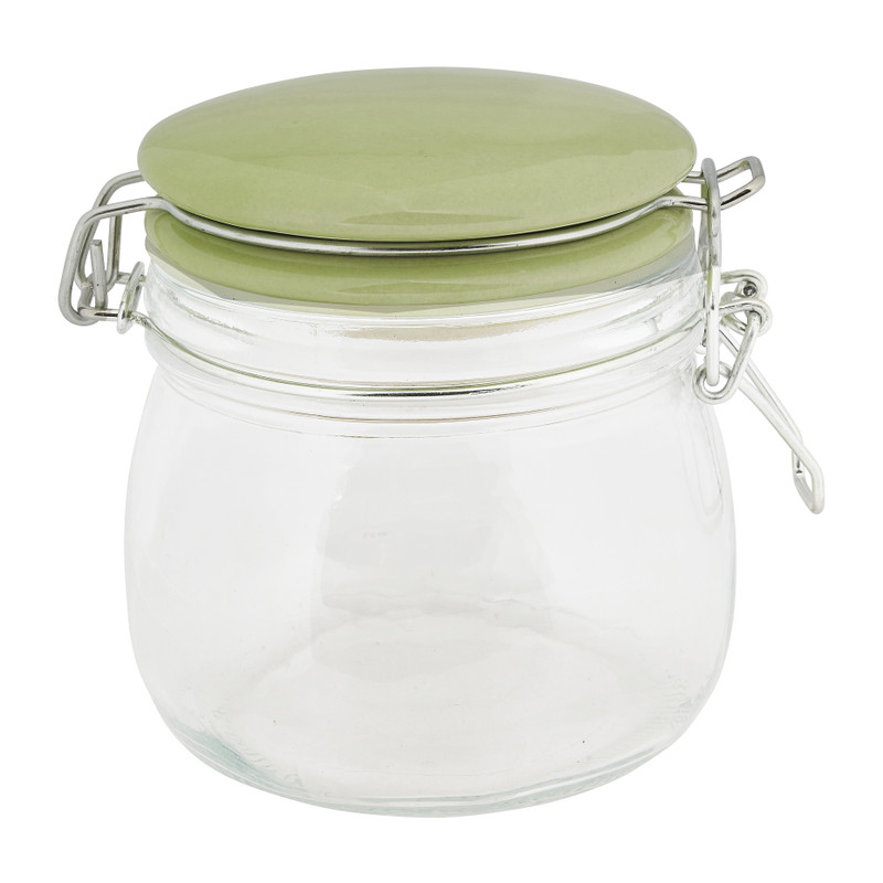 Weckpot met gekleurde deksel - diverse varianten - 460 ml