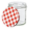 Weckpot rood witte deksel - 340 ml