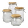 Weckpot met bamboe deksel - 1.5 liter