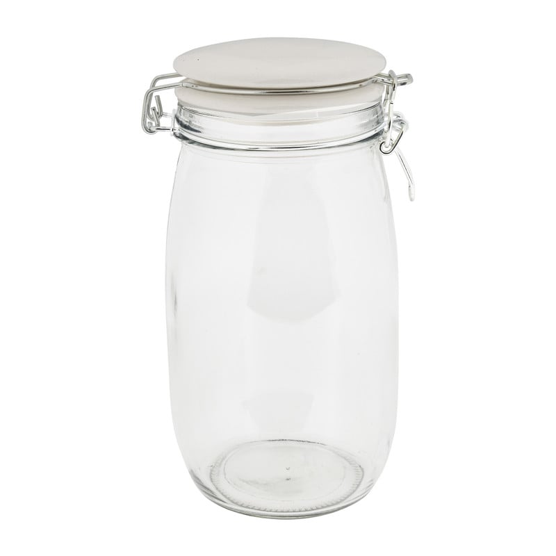 Voorraadpot met deksel - keramiek - 1.5 liter