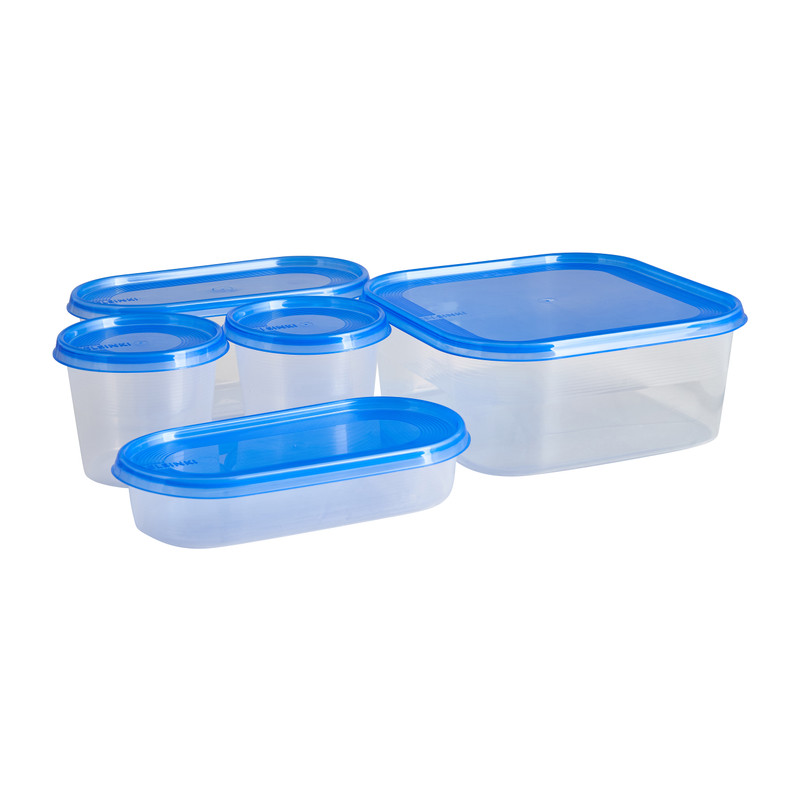 Diepvriesdozen - set van 5 - 19,5x10,5 cm