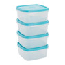 Voorraaddoos vierkant - 1 liter - set van 4