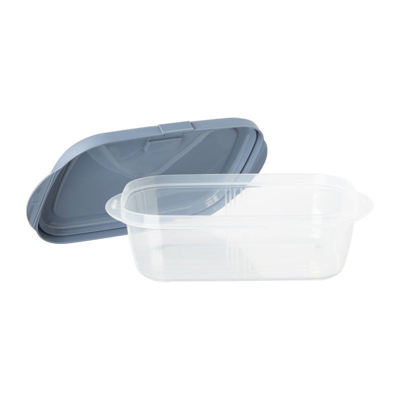 Push up bewaardoos - 2 liter - blauw 
