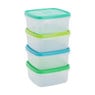 Vershoudbakjes van plastic - 250 ml - set van 4