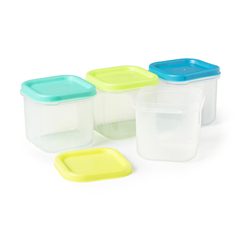 Vershoudbakjes van plastic - 150 ml - set van 4