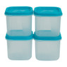 Voorraaddoos vierkant - 0,15 liter - set van 4