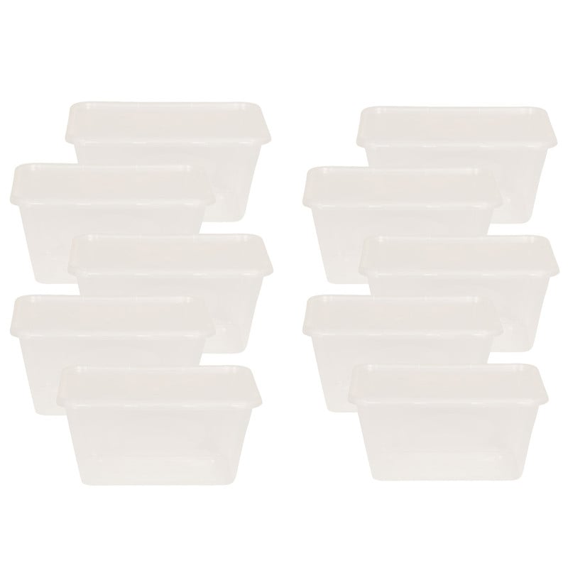 Voorraaddozen rechthoek - 1 liter - set van 10
