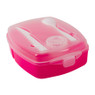 Lunchbox - 3-vaks - roze
