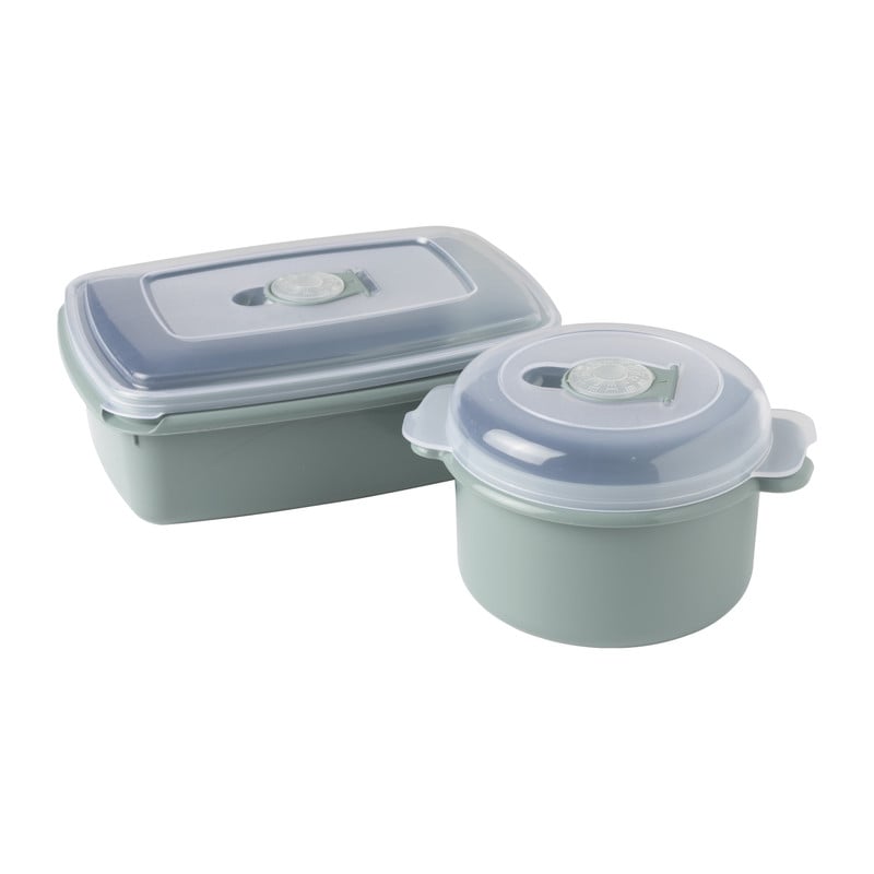 Magnetronbakje micro - 1.3 liter - groen/transparant