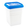 Diepvriesdoosjes XXL - wit/blauw - set van 3