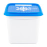 Diepvriesdoosjes XXL - wit/blauw - set van 3