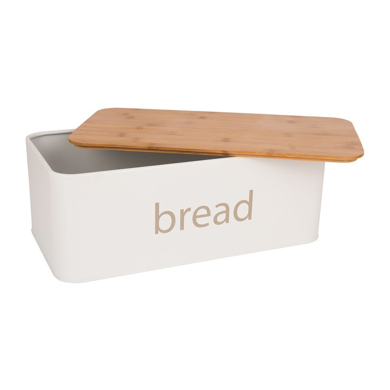 Broodblik met bamboe deksel - 21x42x16 cm