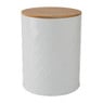 Blik met houten deksel - 13.5x17.5 cm