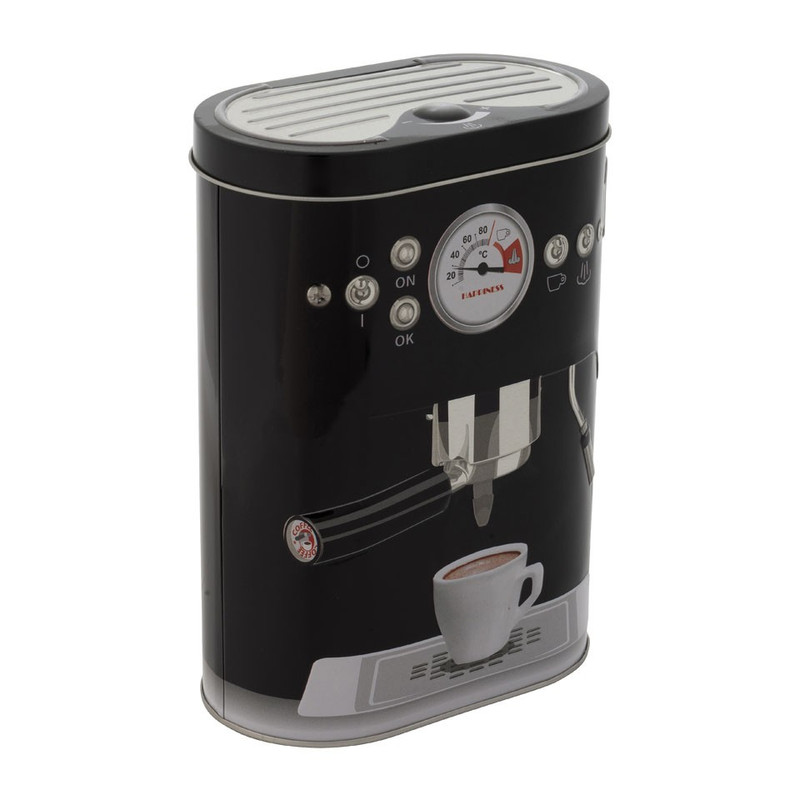 Blik koffiemachine - 8x14x19 cm