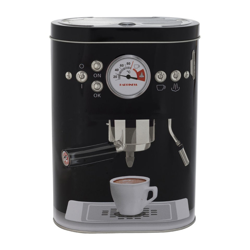 Blik koffiemachine - 8x14x19 cm