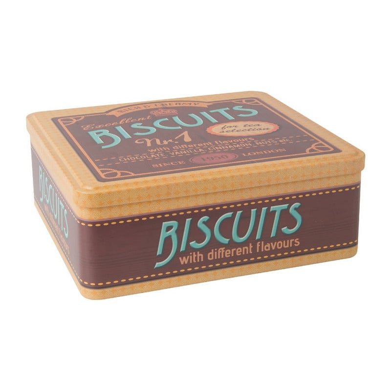Koekblik biscuits - 22x23.5x8.5 cm