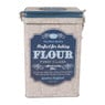 Voorraadblik met clip flour - crème - 7.5x12x19 cm