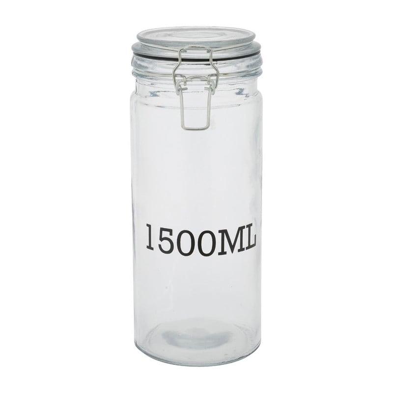 Voorraadpot glas - 1500 ml