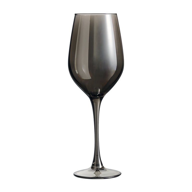 Wijnglazen grijs - 35 cl - set van 4