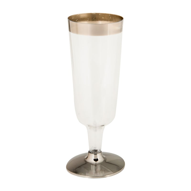 Champagneglazen kunststof - 6 stuks