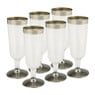 Champagneglazen kunststof - 6 stuks